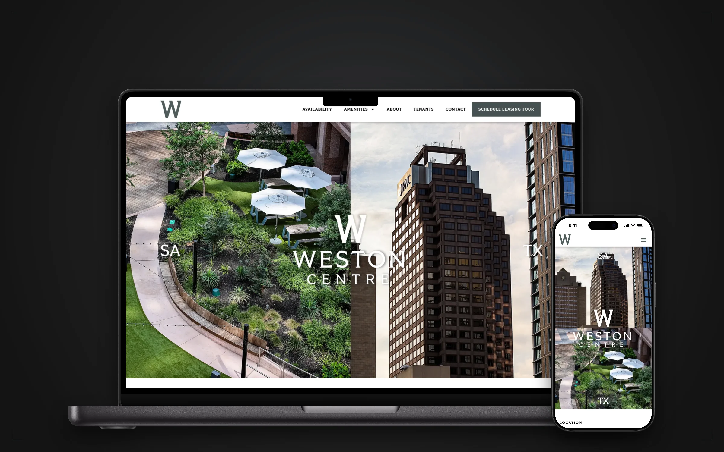 Weston Centre — desktop and mobile